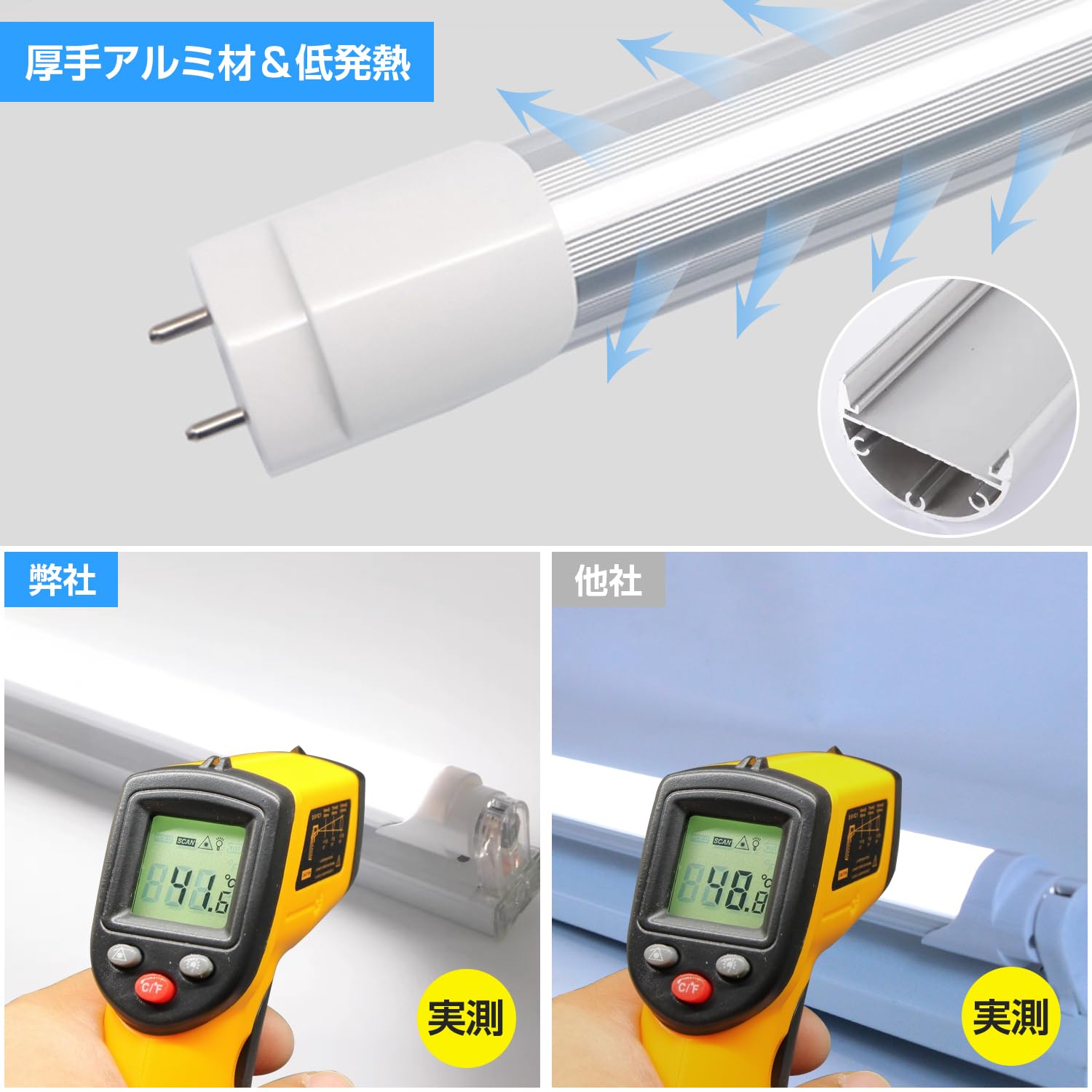 Amazon | 【明るく快適＆節電】Alewell FL40型 LED蛍光灯 40W相当 省